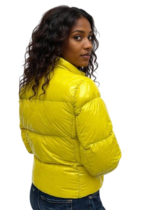 Fur-effect jacket with double crêpe - ELISABETTA FRANCHI